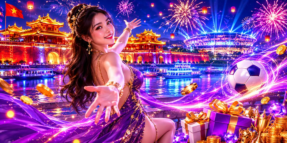 Không khí cá cược thể thao về đêm tại Huế với màn hình hiển thị kèo bóng đá