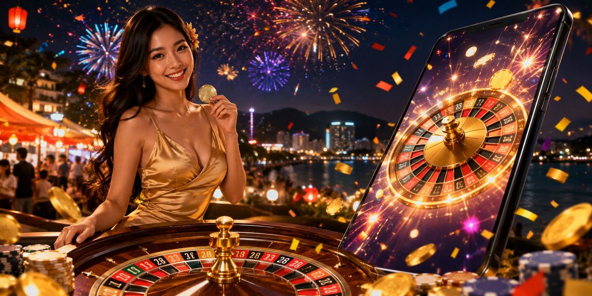 Không khí sôi động tại chợ đêm Nha Trang với người chơi trải nghiệm roulette trực tuyến