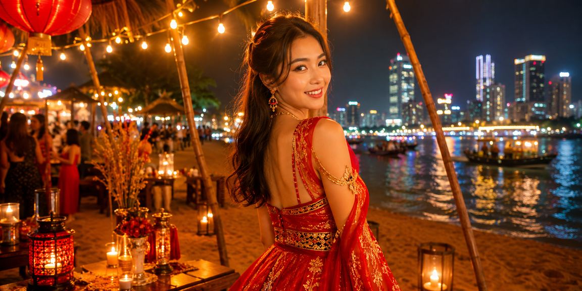 Màn hình hiển thị tỷ lệ kèo tại chợ đêm Sài Gòn với không khí sôi động
